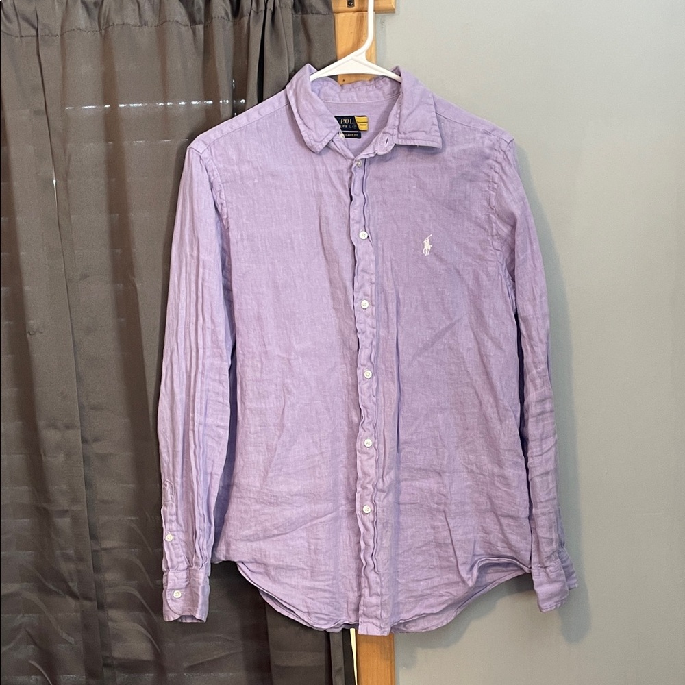 Polo by Ralph Lauren Lavender Button-Up Blouse